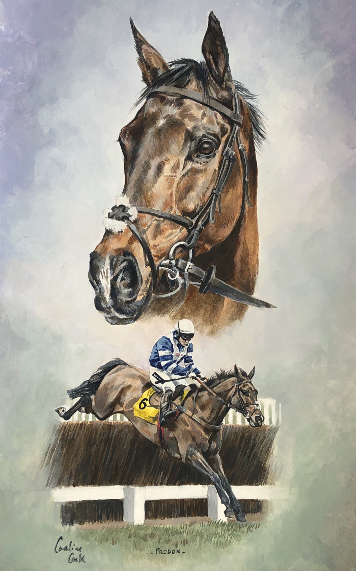 FRODON - Horse Racing Painting